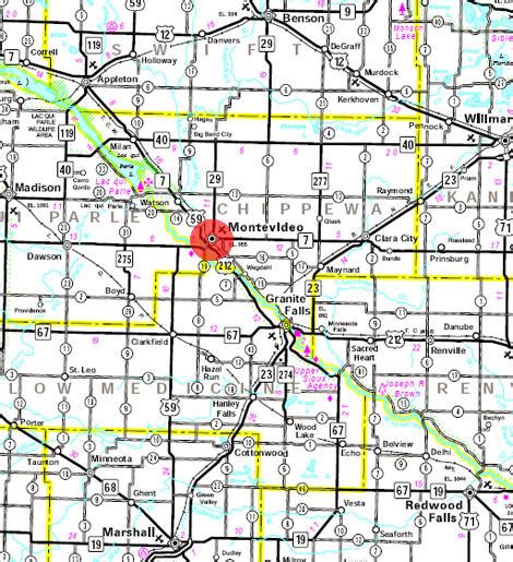 montevideo mn map